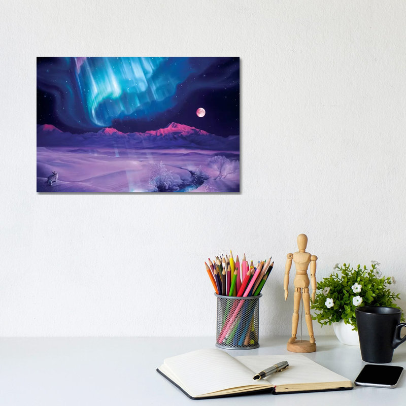Snowfield Illumination 1 Piece Wrapped Canvas Wall Art, 20.32 cm H x 30.48 cm W