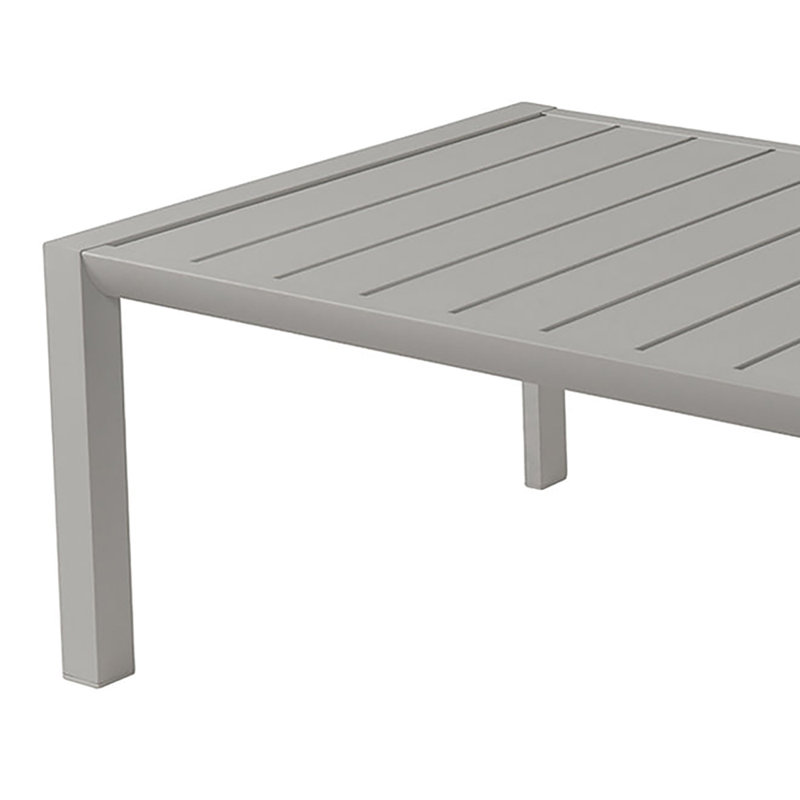 Table de patio Sunset, Gris platine