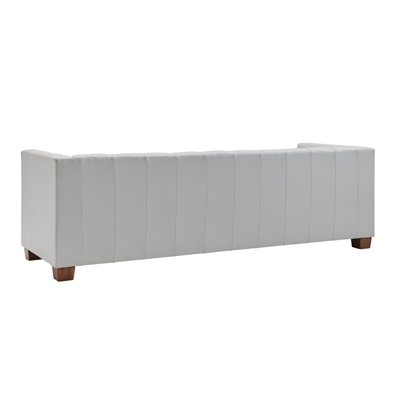 Kitano Emilia Leather Sofa, Off-White