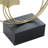 Gold Metal Floral Curved Decorative Sculpture, 18" x 6" x 22"
