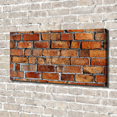 Brick Wall - Wrapped Canvas Print