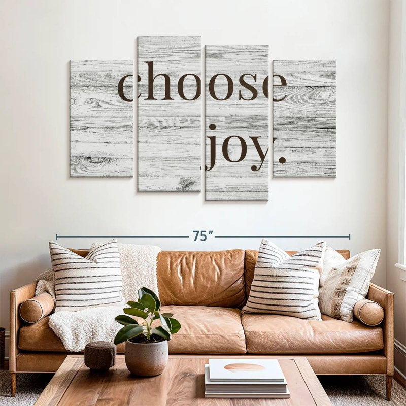 Tergel Choose Joy Typography, 42" H x 68" W
