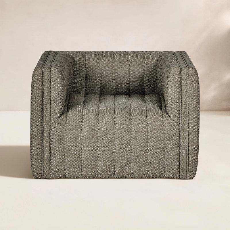 Augustine Outdoor Swivel Lounge Chair, Casa Gray