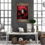 «Red Butterfly Woman I Am The Storm», impression sur toile-1322615282