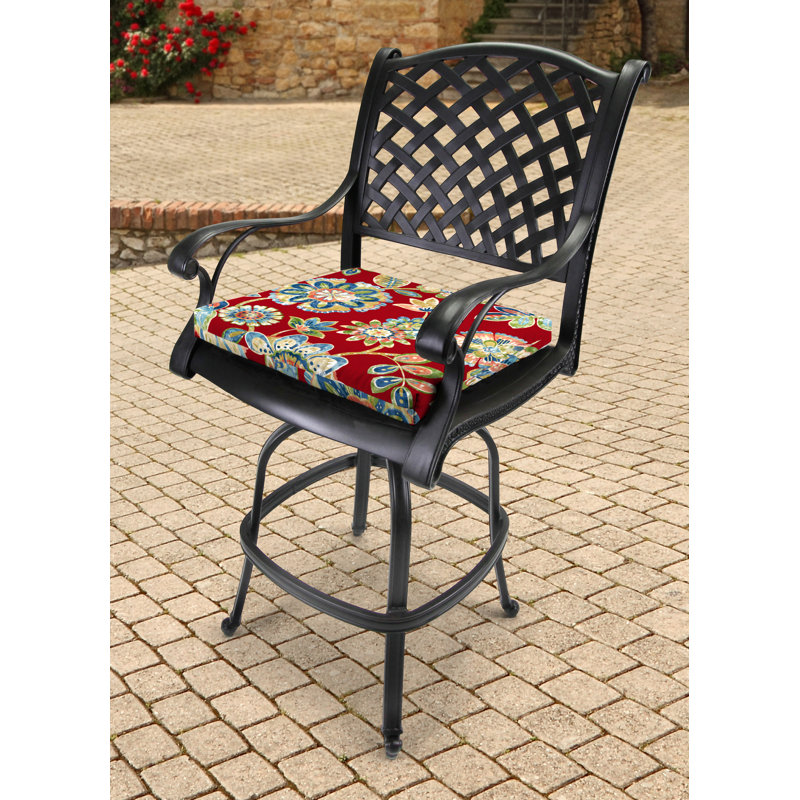 Outdoor Seat/Back Cushion, Daelyn Cherry