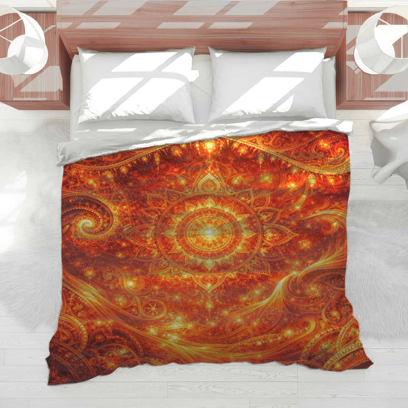 Intricate Mandala Art Comforter, Queen
