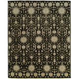Wool Oriental Area Rug in Black