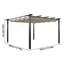 13ft Aluminium Pergola with Retractable Roof-147286609-147286611