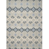 Contemporary Hand Knotted Wool Geometric Area Rug