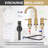 Widespread 2-handle Bathroom Faucet with Drain Assembly-103560079