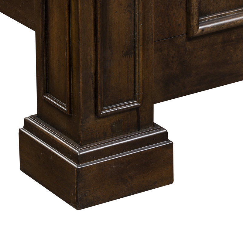 Temple Cloud Standard Panel Bed, Queen, Brown