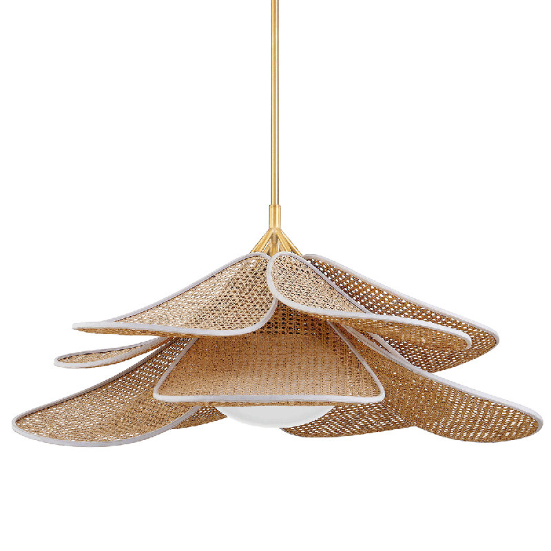 Florina 1 Light Pendant, 24.25" H x 44" W x 44" D