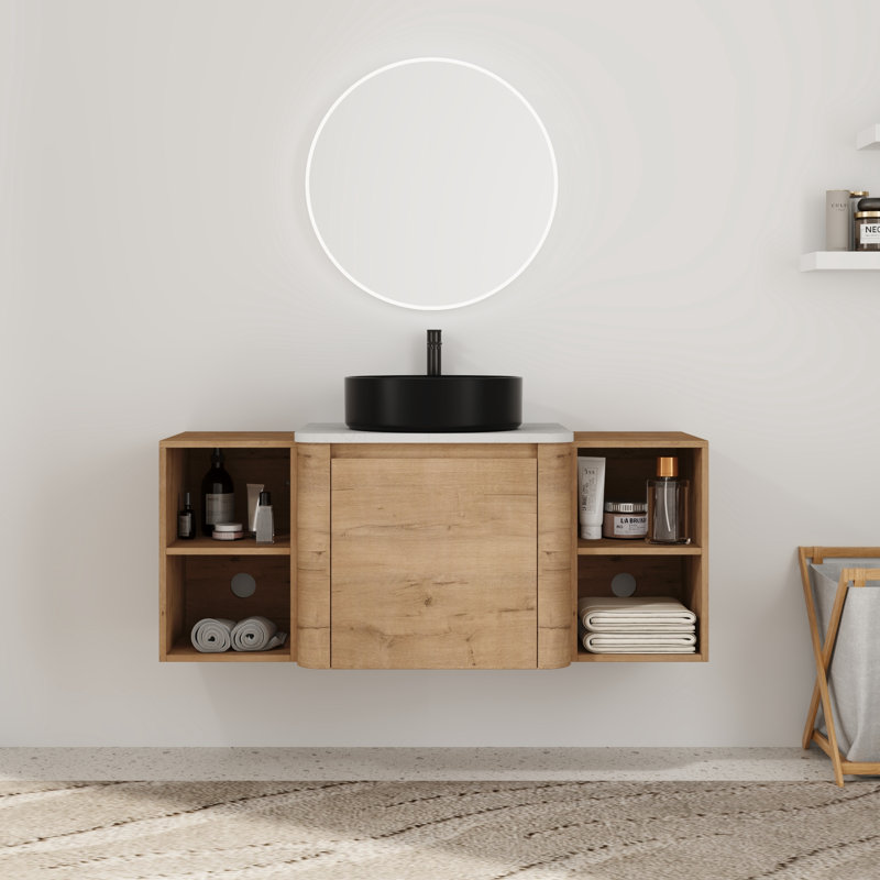 Ensemble de meuble-lavabo simple 48 po avec lavabo en céramique