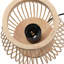 Petite lampe de table Boho, petite lampe de chevet en rotin de 7 po de hauteur, veilleuse en bambou tissée à la main pour la chambre à coucher, le dortoir et les petits espaces décoratifs