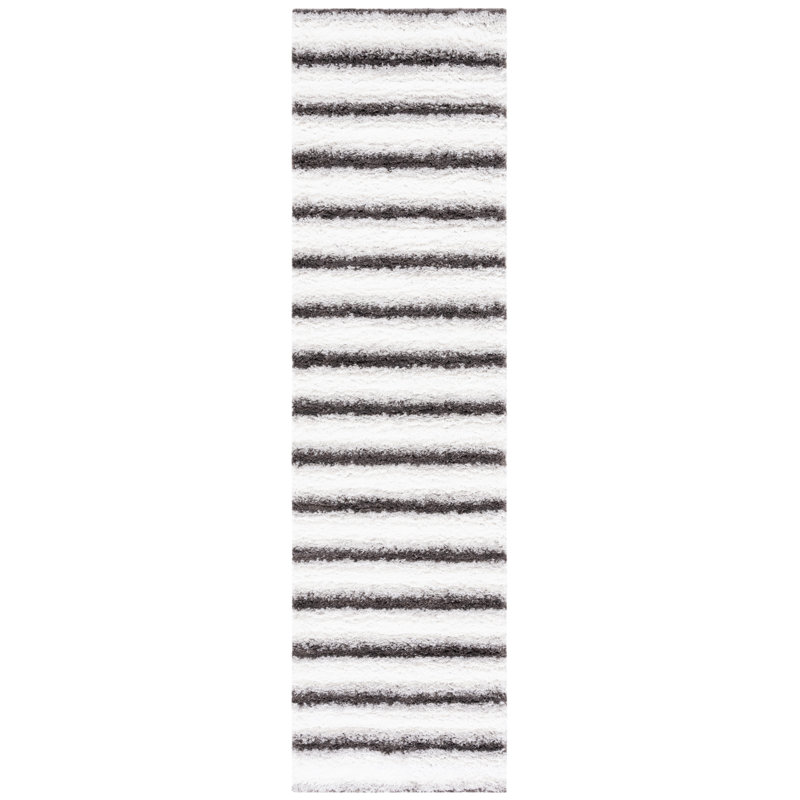 Berber Shag Performance Striped Rug, Runner 2'3" x 8'