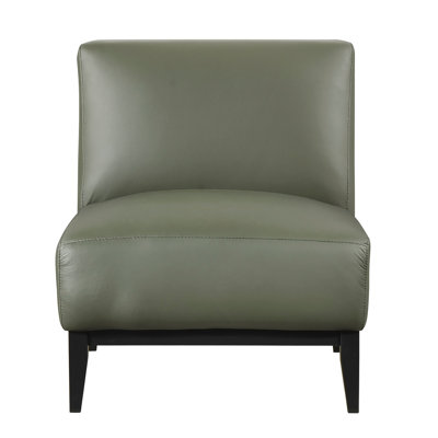 Chaise de luxe 100% cuir, bois massif et contreplaqué, coussins à haute densité, look moderne pour la vie principale dans un décor de chambre, structure de confort rembourrée, sièges, style maison