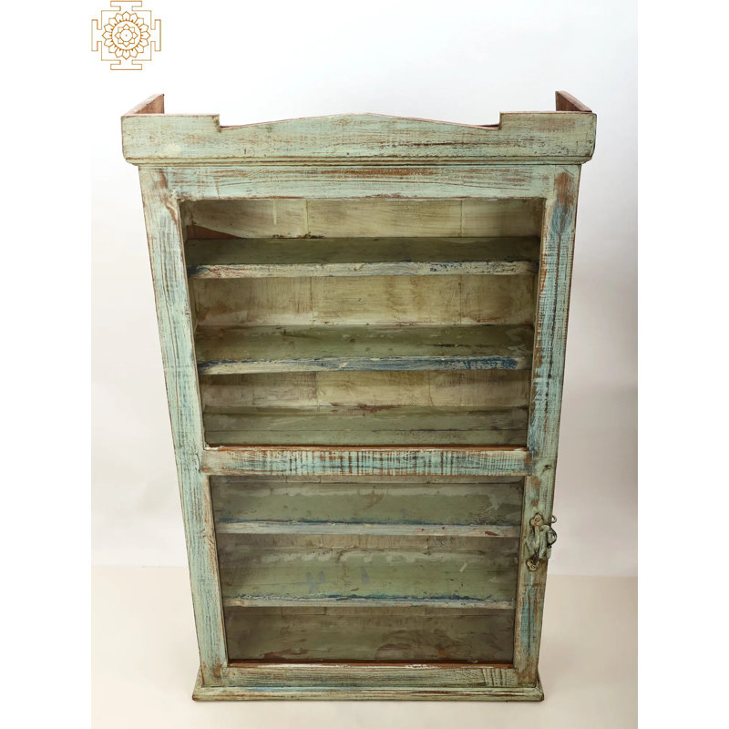 Armoire décorative en bois vintage 39 po avec rangement pour le salon ou la chambre à coucher