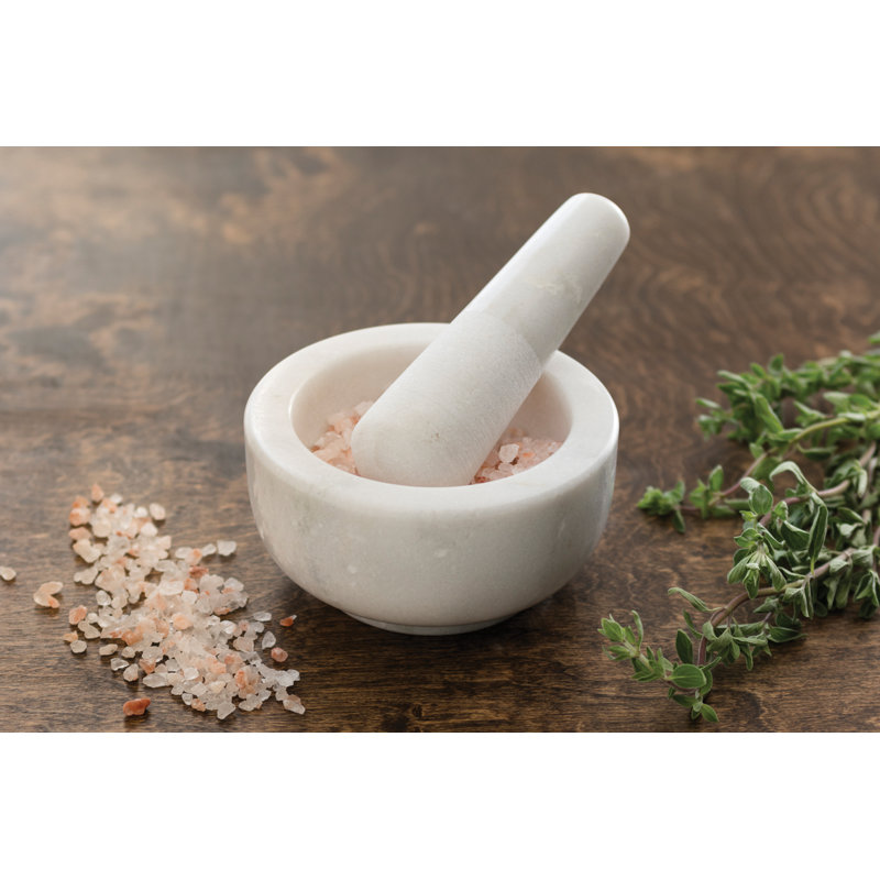 Marble Mortar And Pestle Set