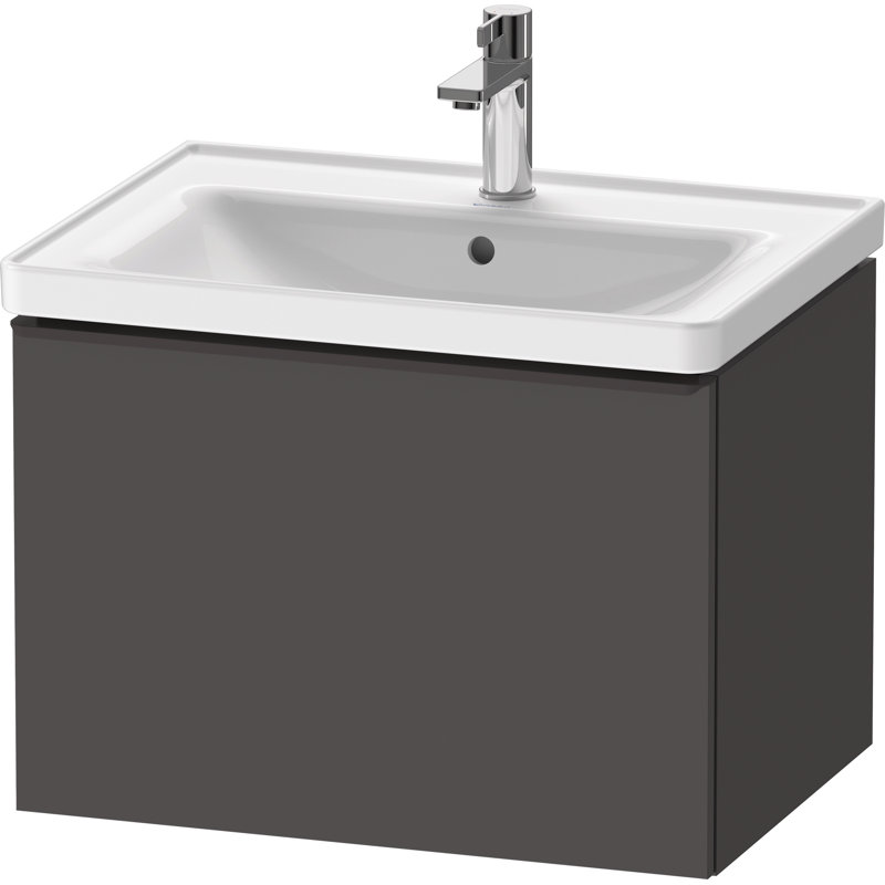 Meuble-lavabo mural D-Neo 25 po x 17,75 po x 17,38 po, Graphite mat