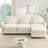 Cloud Comfort Sectionals Teddy 3 Seat Modern Modular Sofa For Home