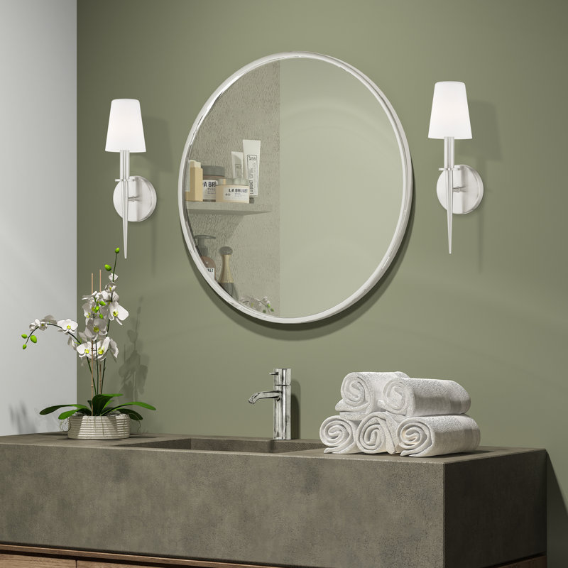 Luminaire mural 1 lumière Witten ADA, H 14,5 po x l 4,25 po x P 3,95 po, Nickel brossé