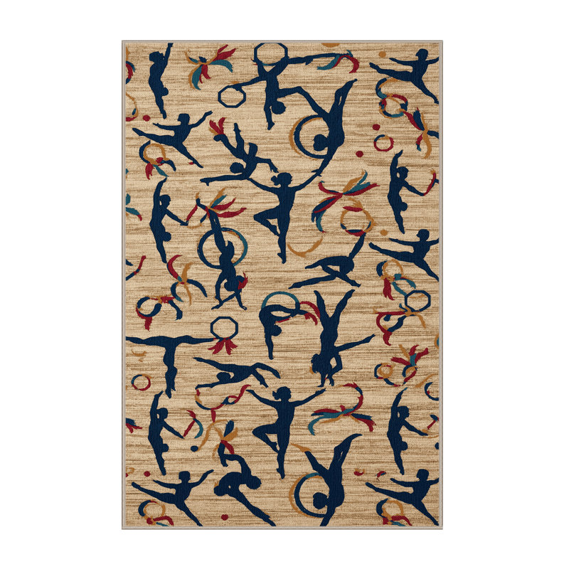 Tapis lavable de gymnastique rythmique lavable, Rectangle 6 pi x 9 pi