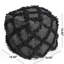 Pouf carré en laine et coton brun - 16 x 16 x 16 po, capacité de 200 livres, entièrement assemblé, rempli de perles, perles de 200 lb fabriquées à la main