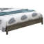 Très grand lit transitionnel gris - fabriqué à partir de matériaux, l 80 po x P 87 po x H 48 po, nécessite un sommier, un assemblage facile et un style sophistiqué pour une chambre à coucher luxueuse et tranquille, requis
