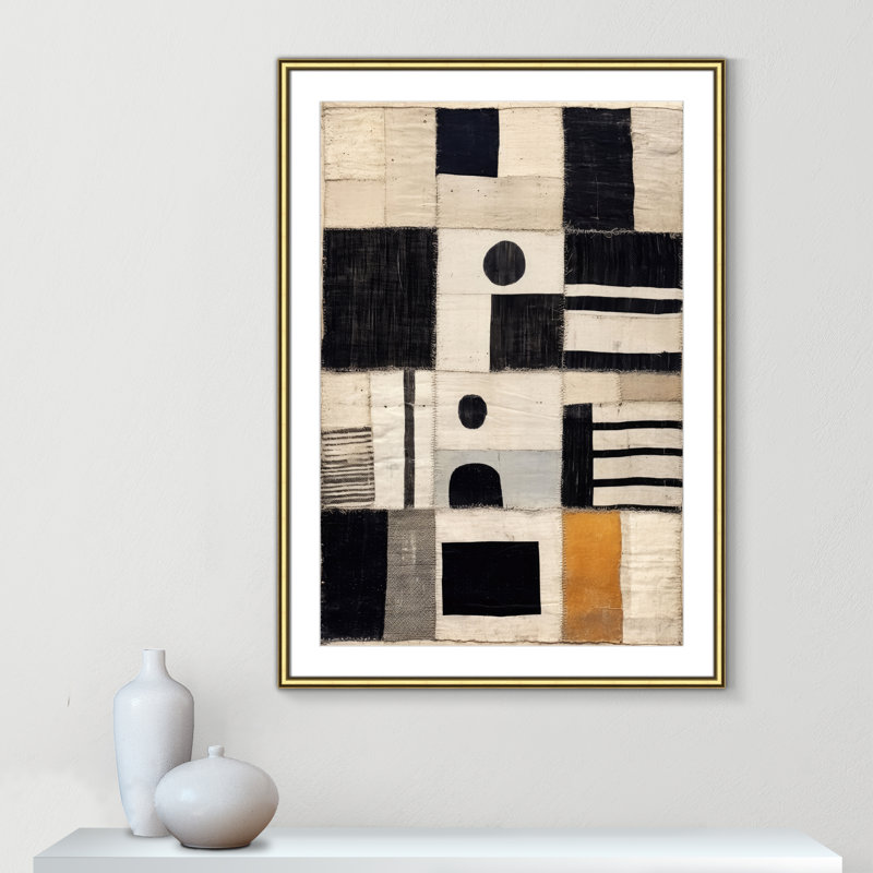 Impression sur tissu cousu par Treechild, L 30,75 po x H 42,75 po, Imprimé mat, Or classique