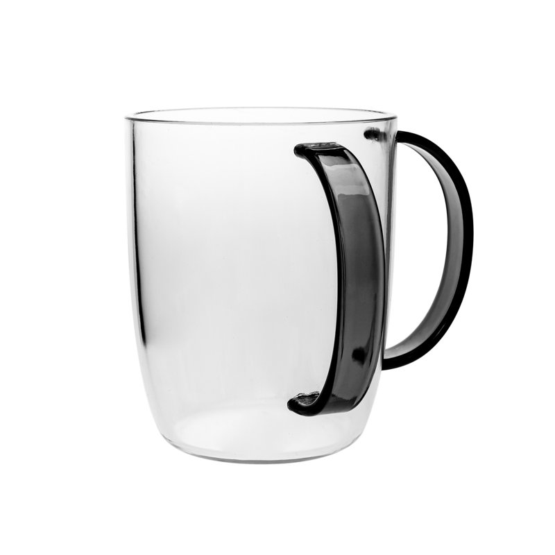 Acrlic Wash Cup, Clear/Black