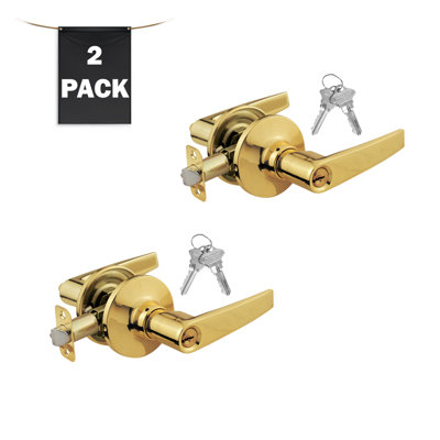 Keyed Entry Door Lever, Straight Handle