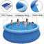 Piscine gonflable en plastique 2,6 pi x 12 pi Aike Home-96433364-72056276
