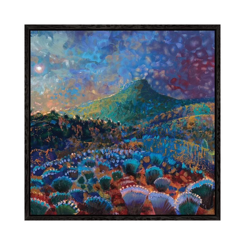 Coyote Springs Ranch by Iris Scott - 1 Piece Painting on Canvas, 66.04 cm H x 66.04 cm W, Black Floater Framed