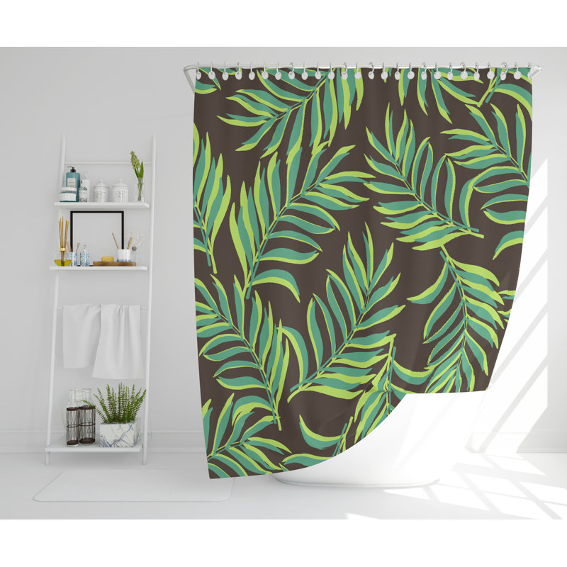 Aarush Polyester Shower Curtain Set, 168cm H x 168cm W