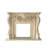 51.18"Yellow Natural Marble Decorative Fireplace Mantel-118625817-118625820