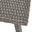 Pe d'extérieur 4 pièces pe en gris - Structure en fer et tissu imperméable inclus pour un temps agréable