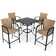 4 - Person Square Outdoor Dining Set with Cushions