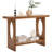 47.2" Rectangle Solid Wood Veneer Console Table with Open Storage-1096824293