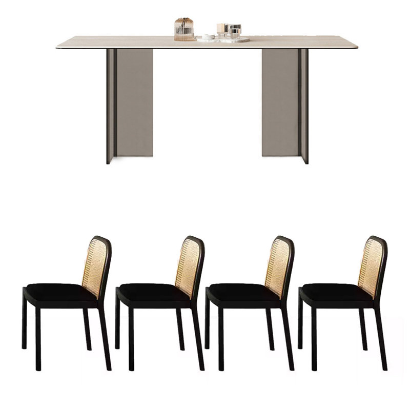 Ensemble de table de salle à manger Vintage, H 29,53 po x L 55,12 po x l 31,5 po