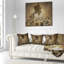 Coussin lombaire abstrait
