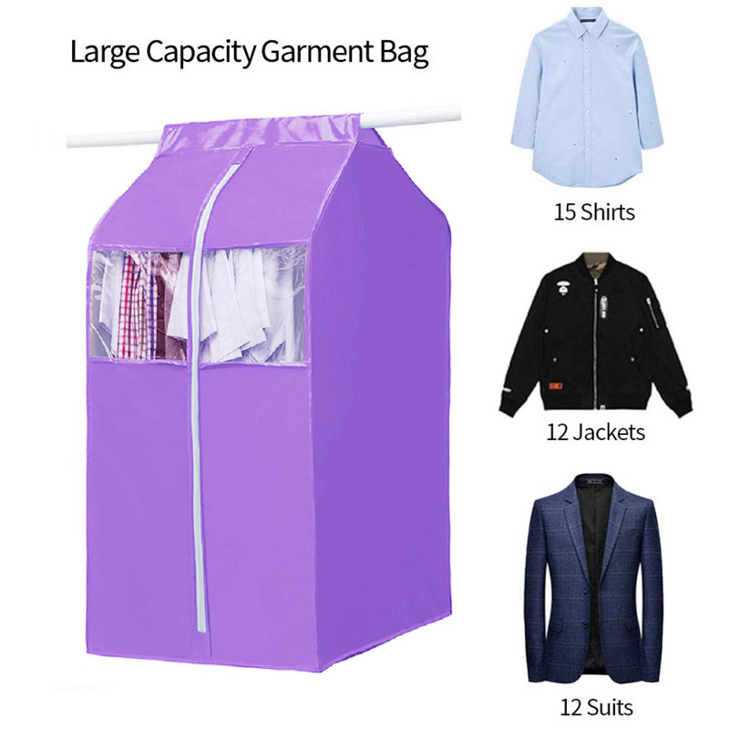 Fabric Garment Bag, Purple