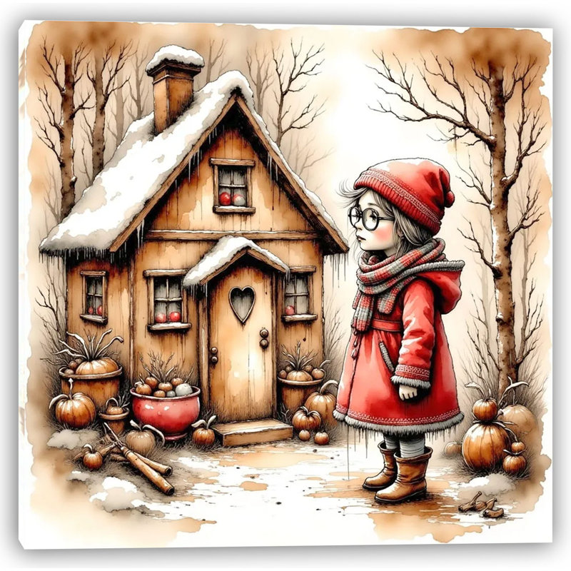 Winter’s Tale - Le chalet dans les bois, H 12 po x l 12 po