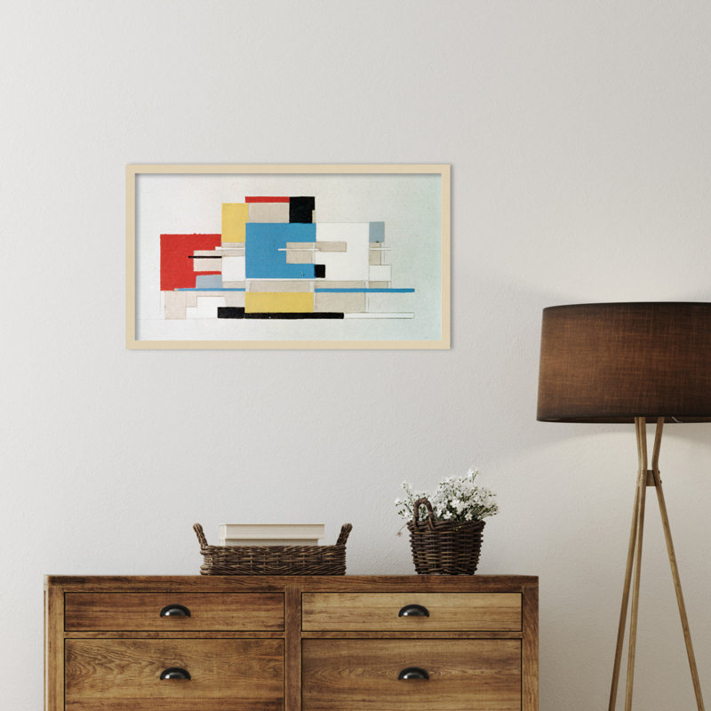 Colour Study For Architecture by Theo Van Doesburg, 19" H x 33" W, Brown