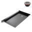 Base de douche 60 po x 32 po Alcove en acrylique noir brillant avec drain à gauche, drain inclus-115184205