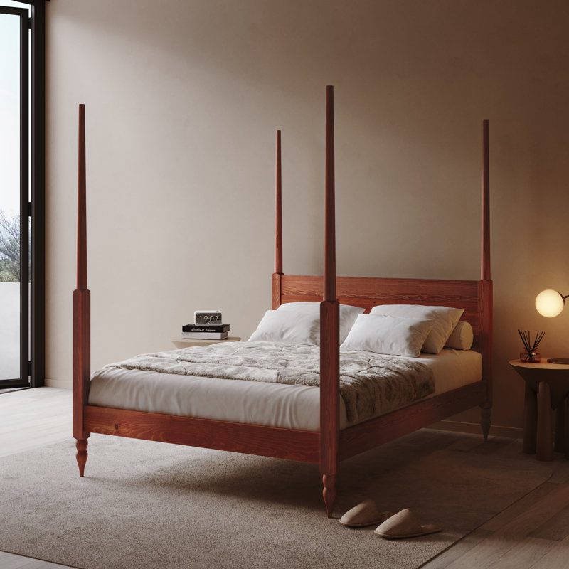 Thorndale Solid Wood Bed, Red Wood, Single (3')
