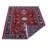 Red Blue Silk and Wool Handmade Oriental Area Rug, Hand Knotted, Rectangle Shape-597586226