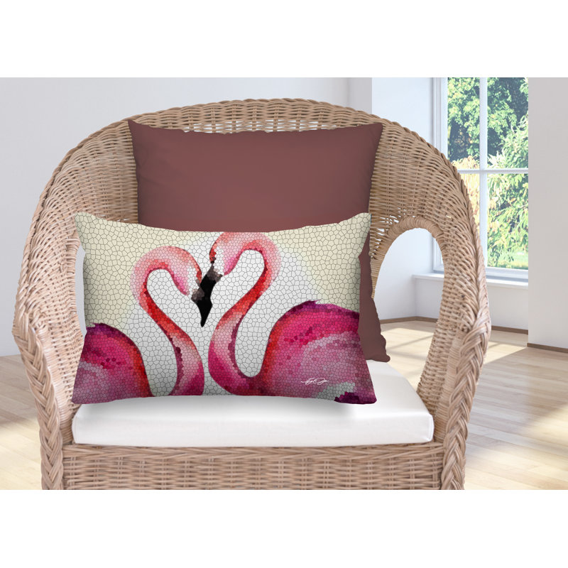 Rouge Outdoor Reversible Throw Pillow