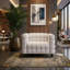 Ensemble Emma, canapé et fauteuil crème-1108452046
