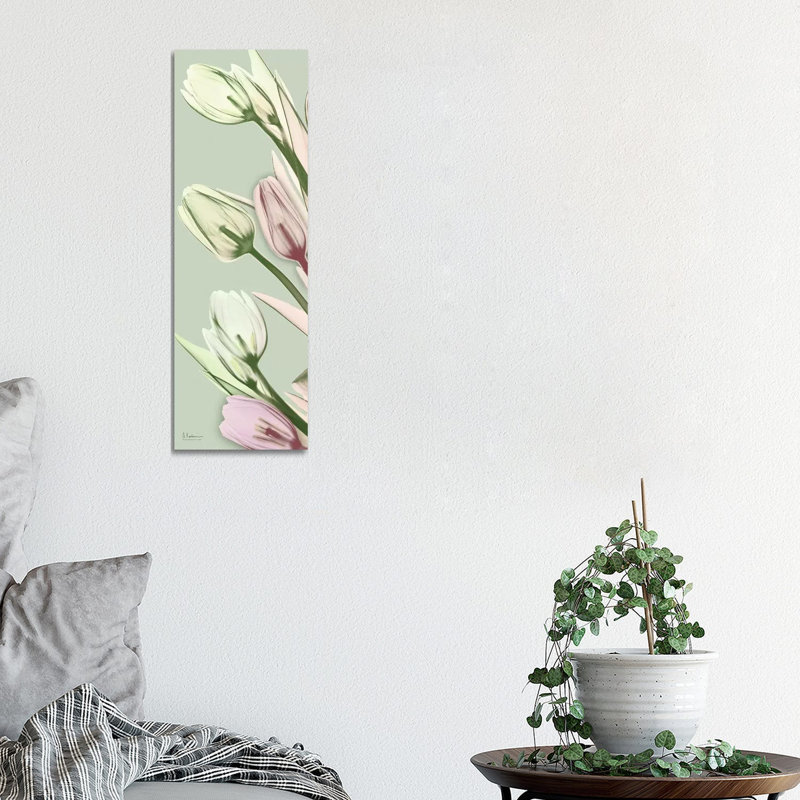 Spring Time Tulips 1 Piece Wrapped Canvas Panoramic Wall Art, 91.44cm H x 30.48cm W x 1.91cm D