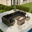 Ensemble de meubles de patio 8 pièces avec foyer au gaz propane-993288567-993288560